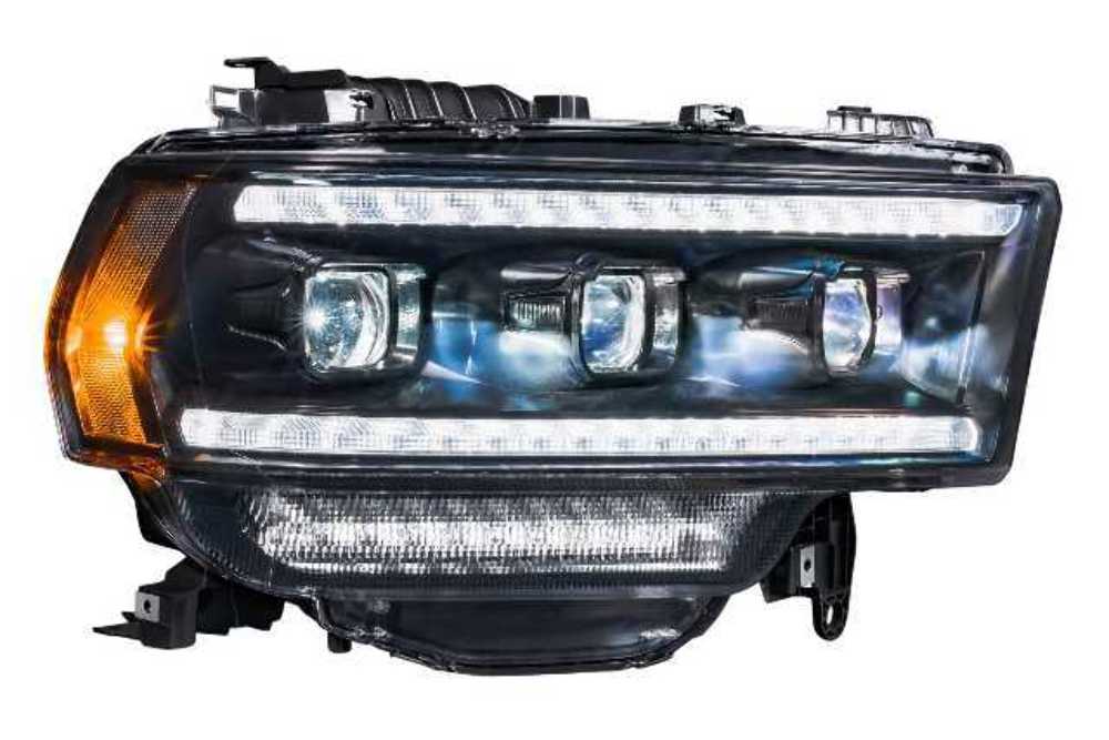 Morimoto LF701 Gloss Black Projector LED Headlights For 19-20 Ram 3500