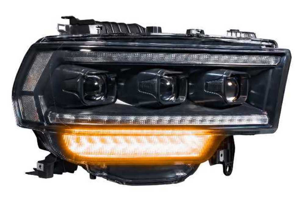 Morimoto LF701 Gloss Black Projector LED Headlights For 19-20 Ram 3500