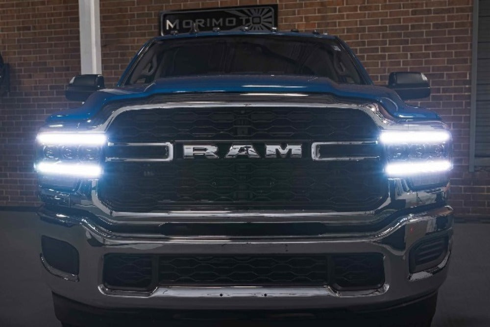 Morimoto LF701 Gloss Black Projector LED Headlights For 19-20 Ram 3500