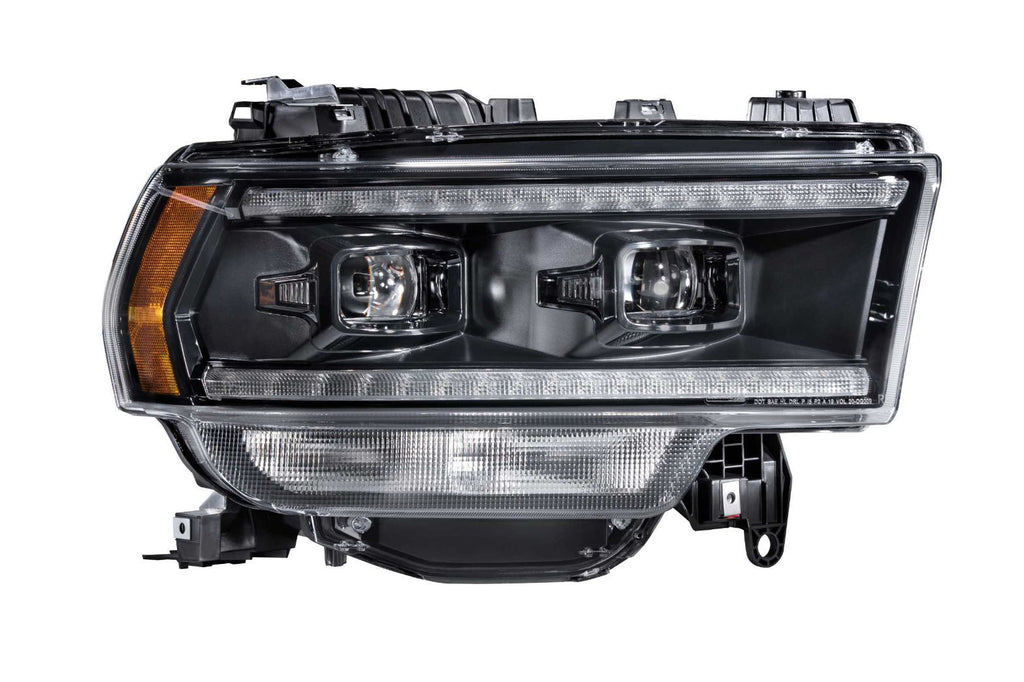 Morimoto LF704 Hybrid Black DRL Bar Projector LED Headlights For 19-20 Ram 2500