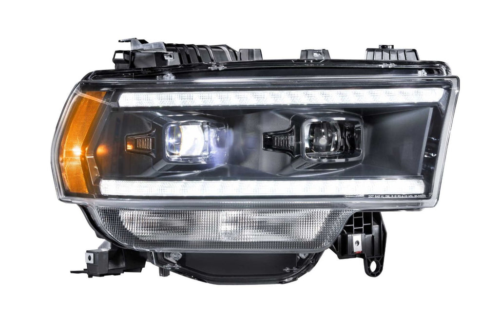 Morimoto LF704 Hybrid Black DRL Bar Projector LED Headlights For 19-20 Ram 2500