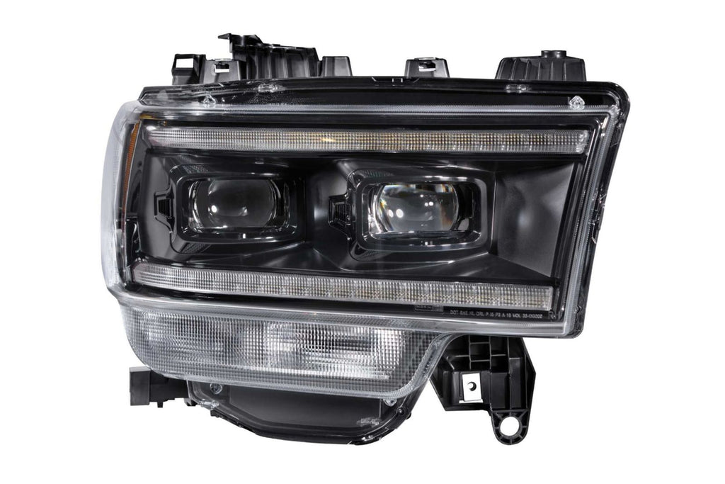 Morimoto LF704 Hybrid Black DRL Bar Projector LED Headlights For 19-20 Ram 2500