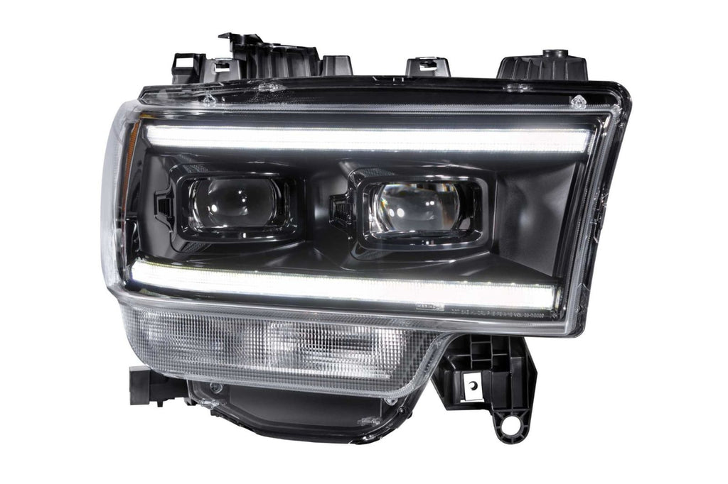 Morimoto LF704 Hybrid Black DRL Bar Projector LED Headlights For 19-20 Ram 2500