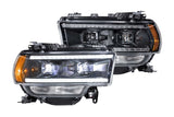 Morimoto LF704 Hybrid Black DRL Bar Projector LED Headlights For 19-20 Ram 2500