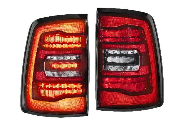 Morimoto LF725 XB LED Tail Lights Red For 2009-2018 Dodge Ram