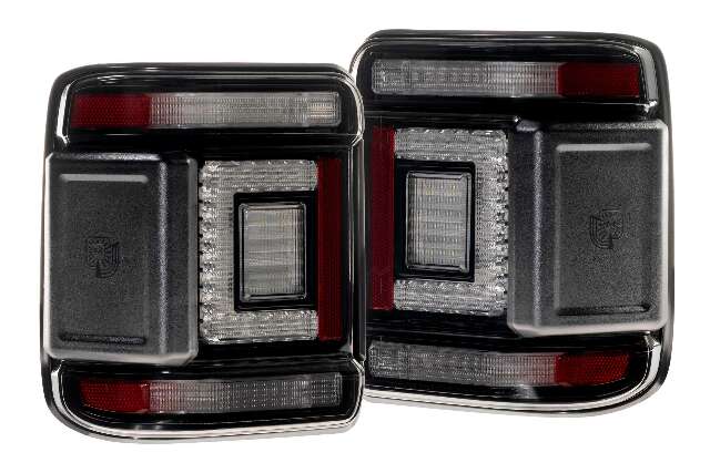 Morimoto LF746 2x Smoked Lens XB LED Tail Lights For 18-25 Wrangler JL