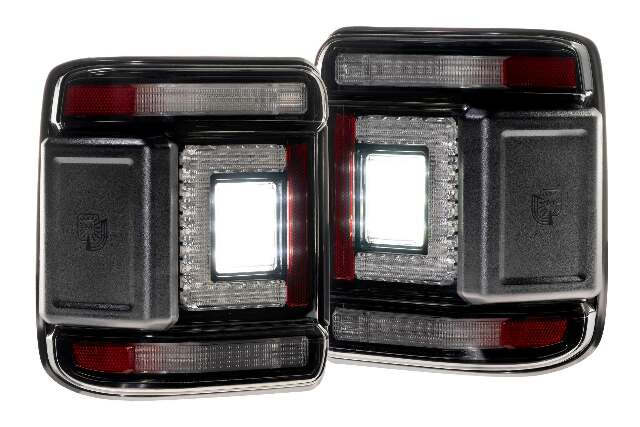 Morimoto LF746 2x Smoked Lens XB LED Tail Lights For 18-25 Wrangler JL