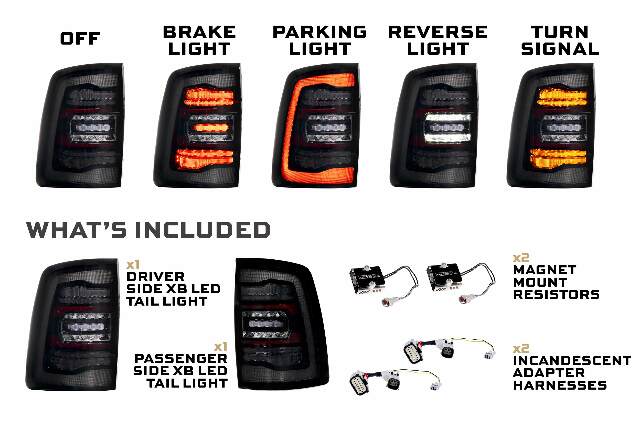 Morimoto LF753 2x LED Tail Lights For 19-25 Dodge Ram HD