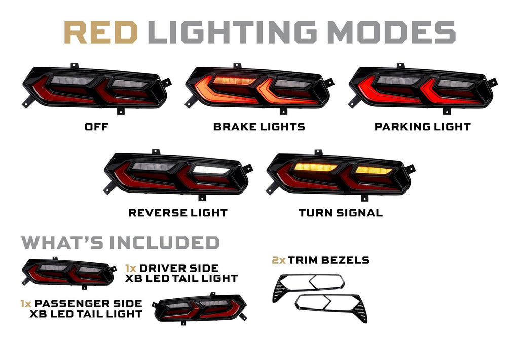 Morimoto LF755 XB LED Tail Lights Red For 2014-2019 Corvette C7
