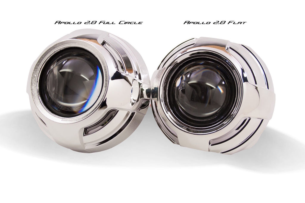 Morimoto S110 Apollo 2.0 Full Circle Chrome Retrofit Projector Shrouds