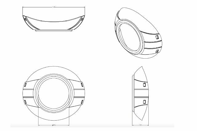 Morimoto S150 Ocular Chrome Retrofit Projector Shrouds