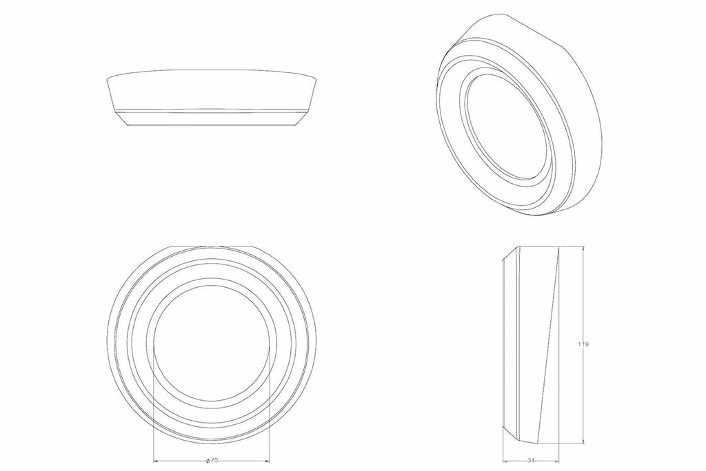 Morimoto S180 E55-R Chrome Retrofit Projector Shrouds