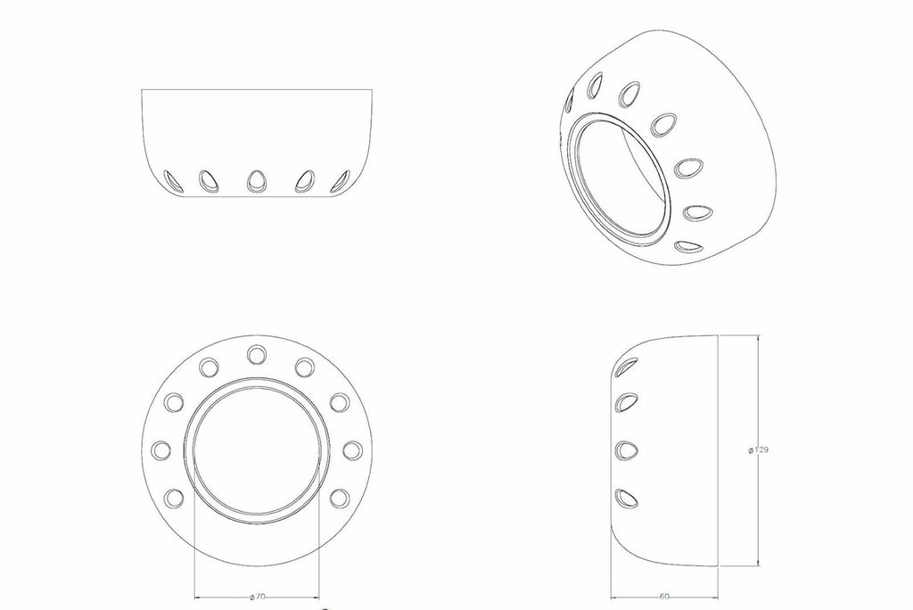 Morimoto S230 MC-R Chrome Retrofit Projector Shrouds