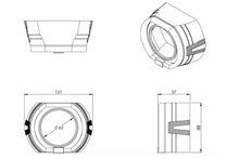 Load image into Gallery viewer, Morimoto S40 Mini X5-R Switchback Halo Chrome Retrofit Projector Shrouds