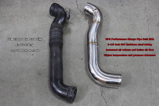 HPS 17-150WB Intercooler Pipe Stainless Steel Black