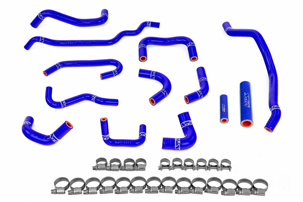 HPS 57-2131A-BLUE Silicone Ancillary Coolant Hoses Fits 08-14 WRX 2.5L Turbo
