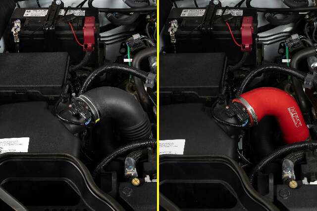 HPS 57-2207-RED Silicone Air Intake Hose Fits 24-25 Land Cruiser 2.4L Turbo
