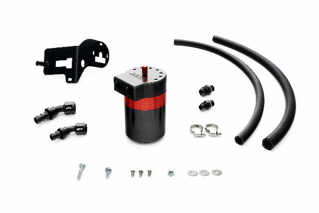 HPS 860-007 Black Oil Catch Can Fits 15-21 WRX 2.0L Turbo