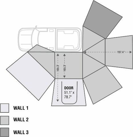 Overland 18119909 Nomadic 270 Drivers Side Awning Wall 3