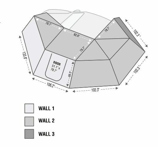 Overland 18119909 Nomadic 270 Drivers Side Awning Wall 3