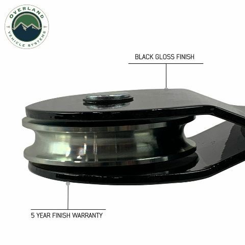 Overland 19139905 Snatch Block Black 30000 Lb Breaking Strength Standard