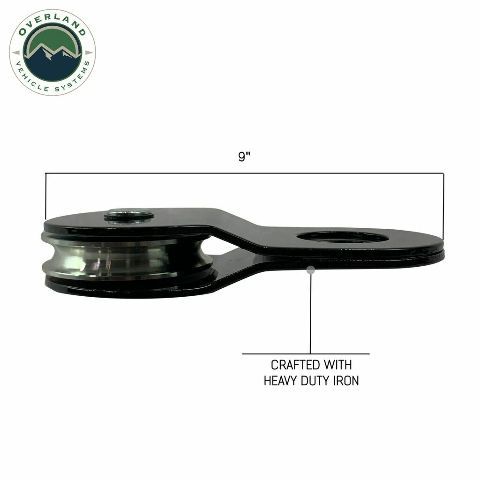 Overland 19139905 Snatch Block Black 30000 Lb Breaking Strength Standard