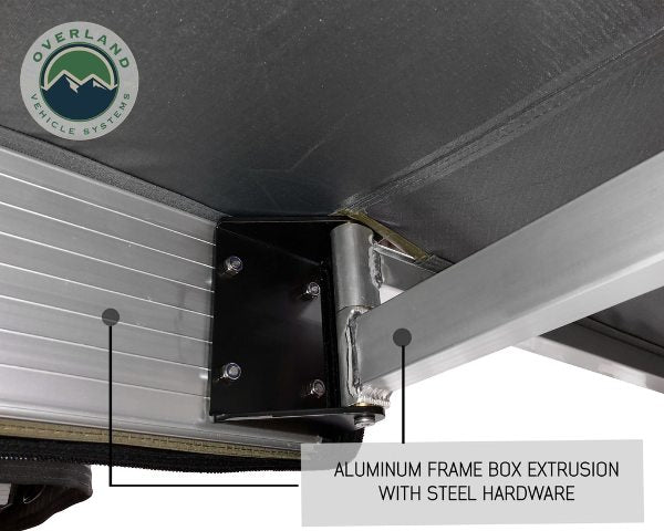 Overland 19519907 Awning Tent 270 Degree Driver Side Dark Gray Cover
