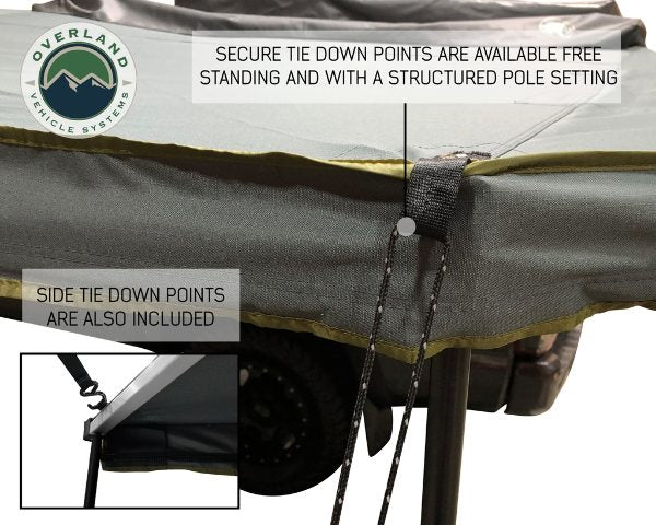 Overland 19519907 Awning Tent 270 Degree Driver Side Dark Gray Cover