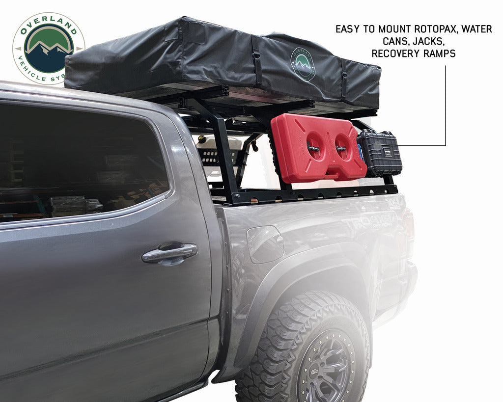 OVS 22030101 Discovery Rack w Side Cargo Plates Mid Size Truck Short Bed