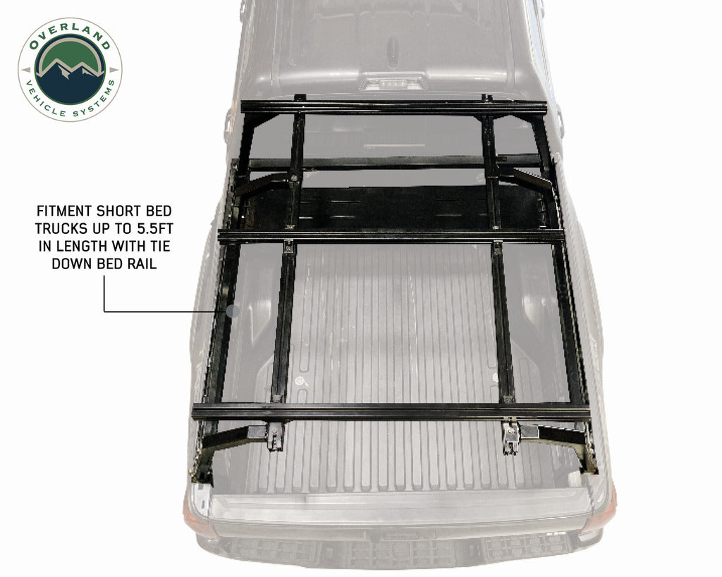 OVS 22030101 Discovery Rack w Side Cargo Plates Mid Size Truck Short Bed
