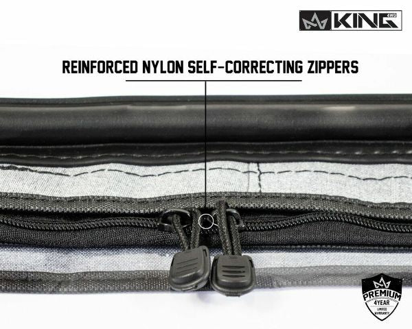 King 4WD 14019935T Tinted Black Soft Upper Doors For 97-06 Wrangler TJ