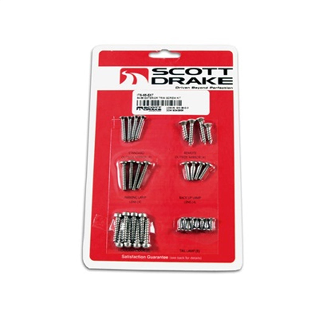 Scott Drake ITS-65-EXT Exterior Trim Screw Kit Fits 64-66 Mustang