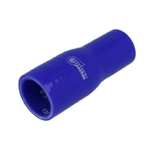 Load image into Gallery viewer, BOOST Products Blue Silicone Reducer Coupler 38 - 22mm 1-1/2" - 7/8" ID
