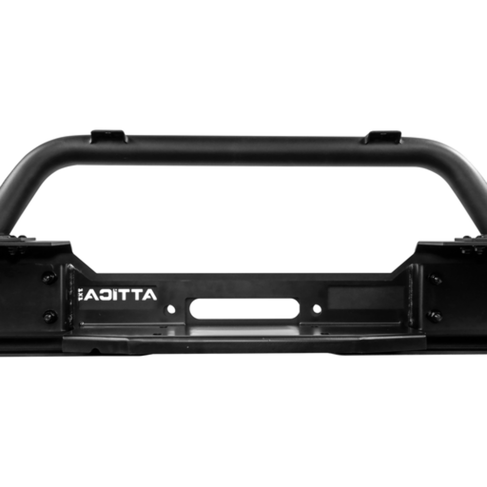 Attica ATTJL01A108-BX Front Bumper Black Steel Wrangler 18-23 JL Gladiator 19-23