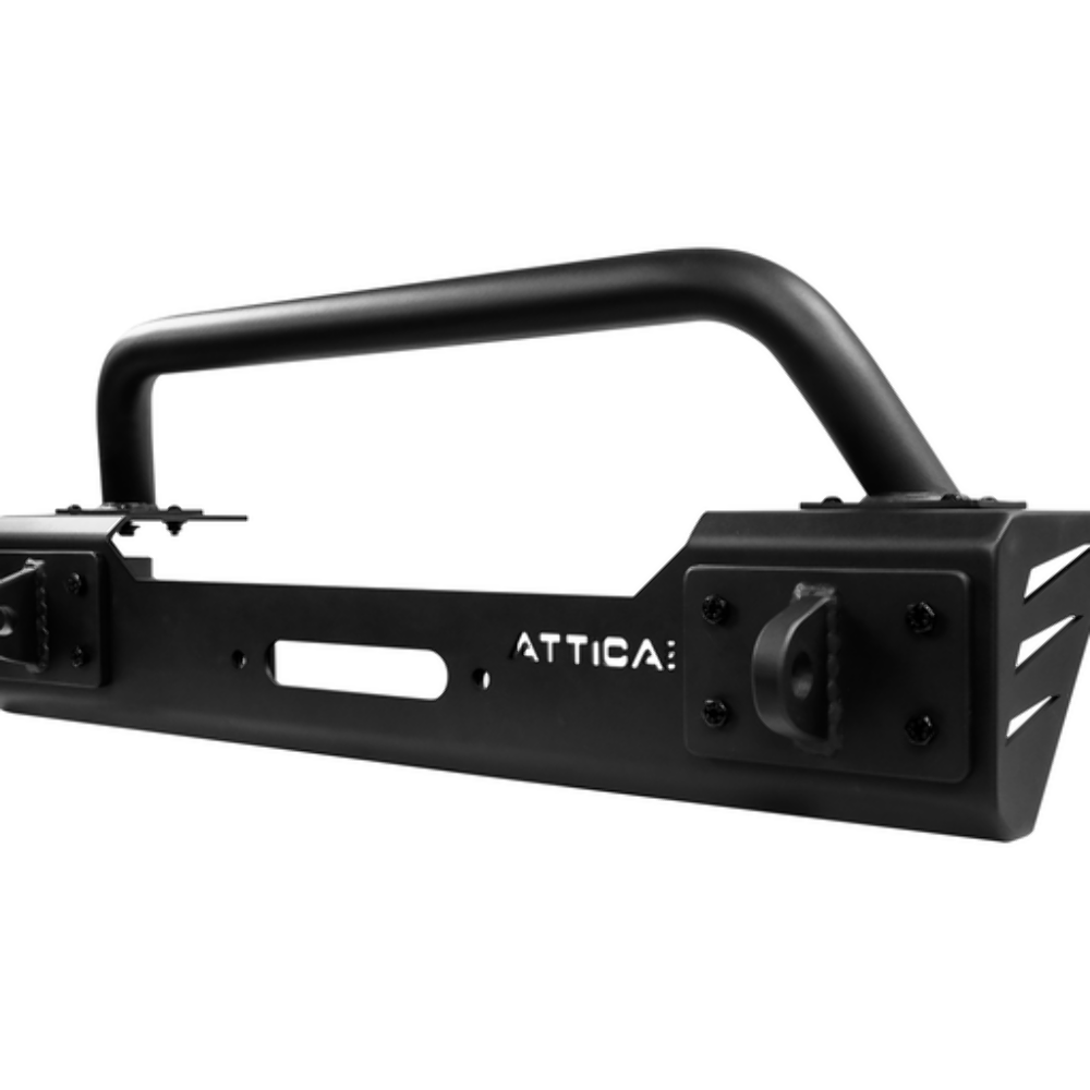 Attica ATTJL01A108-BX Front Bumper Black Steel Wrangler 18-23 JL Gladiator 19-23