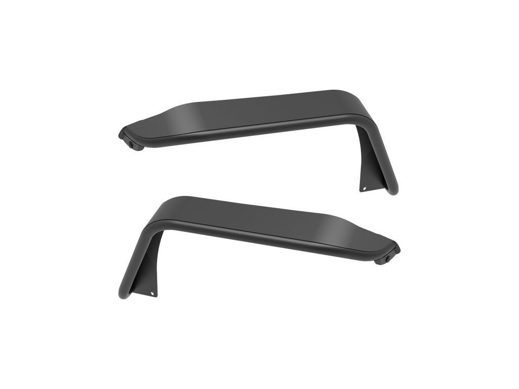 Attica ATTJL01H106-BX-F Black Steel Front Fender Flares For Wrangler 18-23 JL