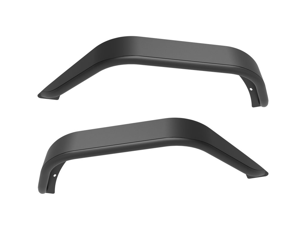 Attica ATTJL01H107-BX-R Black Steel Rear Fender Flares For Wrangler 2018-2023 JL