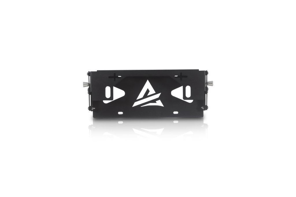 Attica ATTK102-BX Front Bumper License Plate Mounting Bracket Black Steel