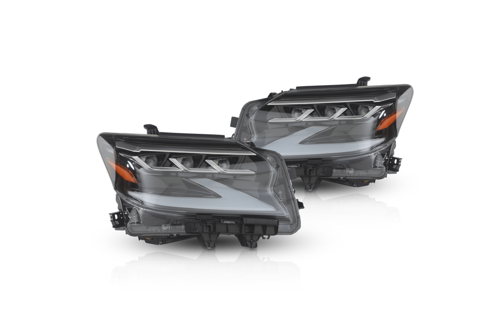 Attica CHATT-LXGX14-GBC Black/Clear LED Headlights For 2014-2019 Lexus GX460