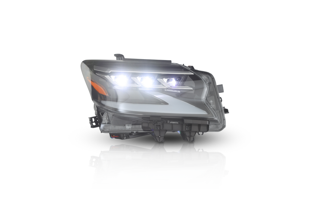 Attica CHATT-LXGX14-GBC Black/Clear LED Headlights For 2014-2019 Lexus GX460