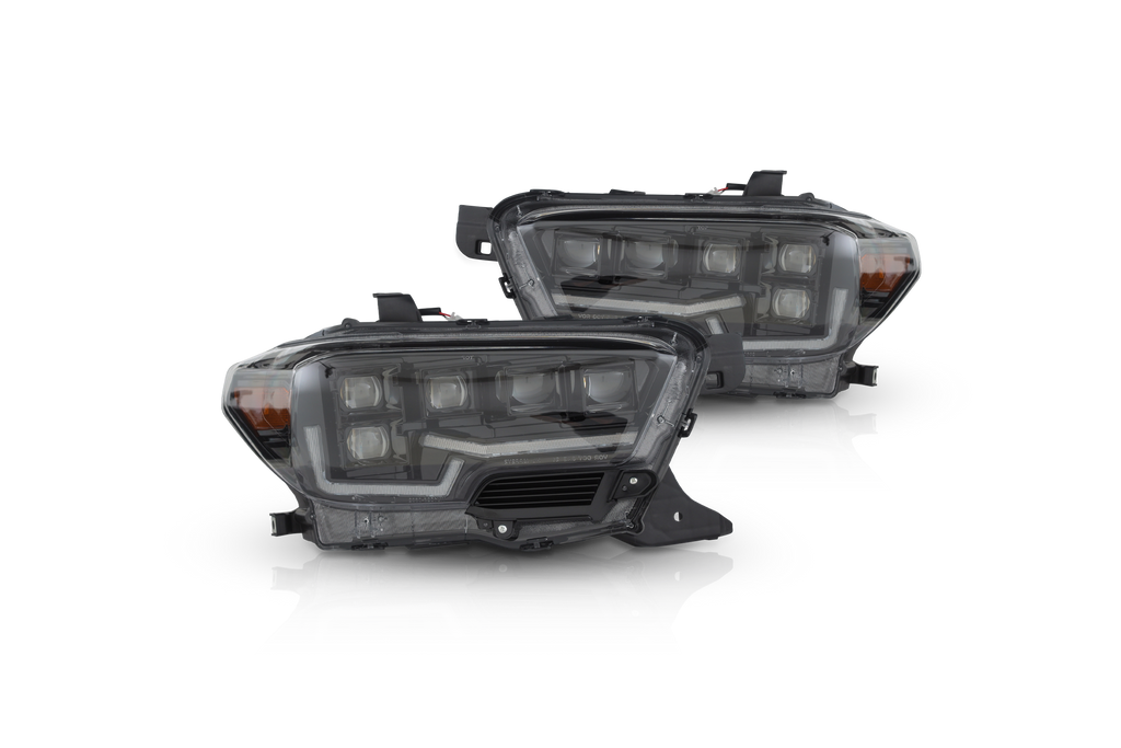 Attica CHATT0682-BC-SQ Black/Clear LED Head Light High/Low For 16-23 Tacoma