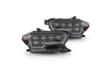 Load image into Gallery viewer, Attica CHATT0682-BC-SQ Black/Clear LED Head Light High/Low For 16-23 Tacoma