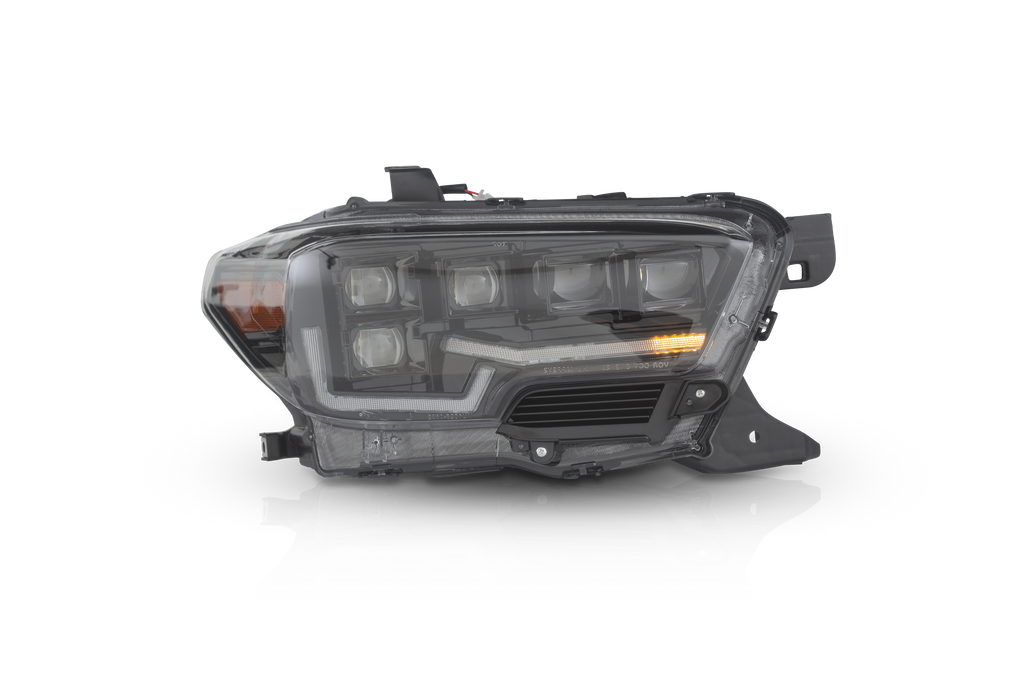 Attica CHATT0682-BC-SQ Black/Clear LED Head Light High/Low For 16-23 Tacoma