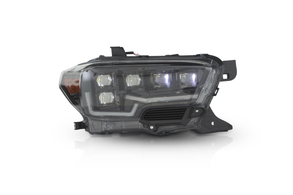 Attica CHATT0682-BC-SQ Black/Clear LED Head Light High/Low For 16-23 Tacoma