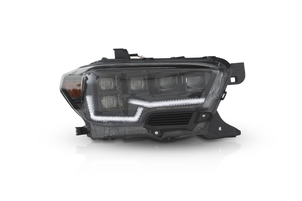 Attica CHATT0682-BC-SQ Black/Clear LED Head Light High/Low For 16-23 Tacoma