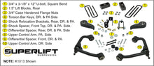 Load image into Gallery viewer, Superlift K1013 Suspension Lift Kit