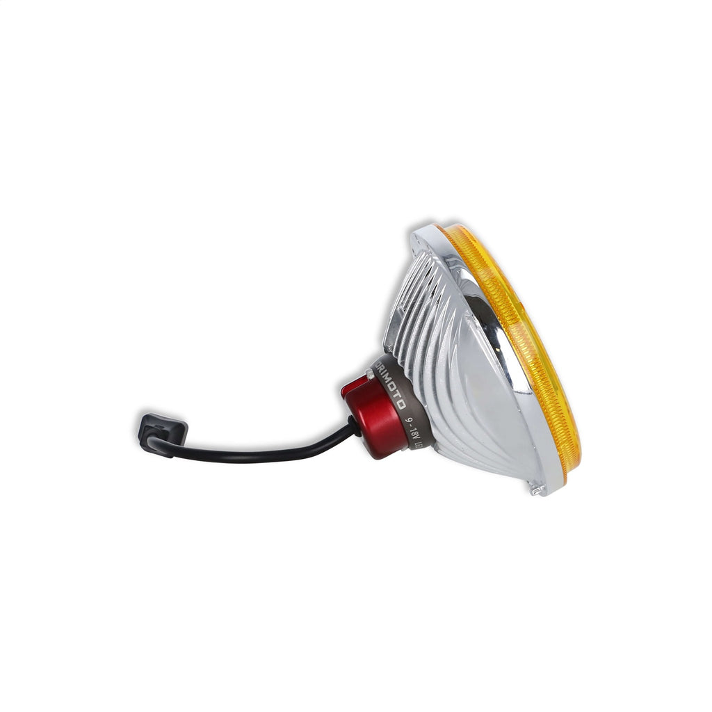 Holley Retrobright LFRB105 5.75 Inch Round LED Headlight - Yellow