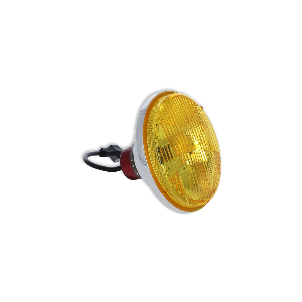 Holley Retrobright LFRB105 5.75 Inch Round LED Headlight - Yellow