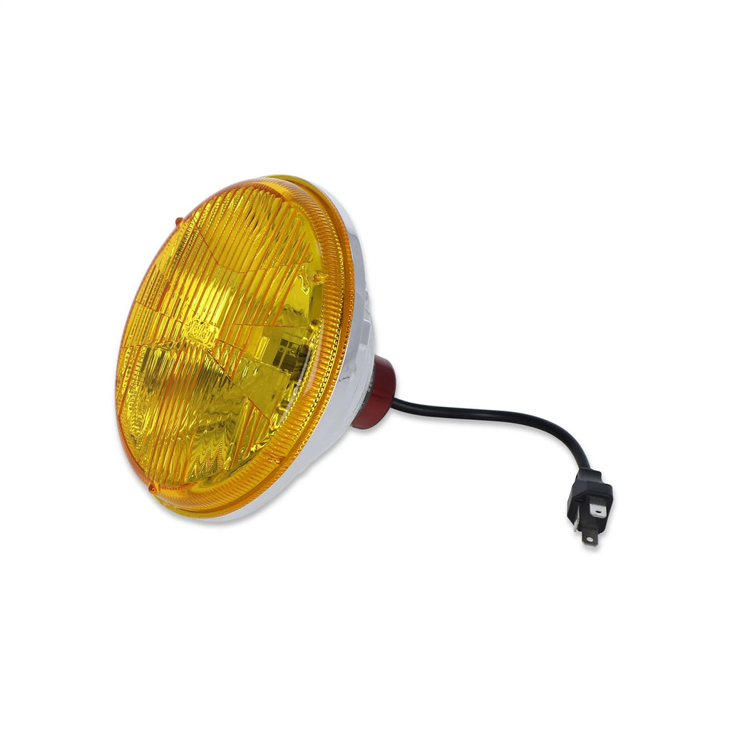 Holley Retrobright LFRB115 7 Inch Round LED Headlight - Yellow