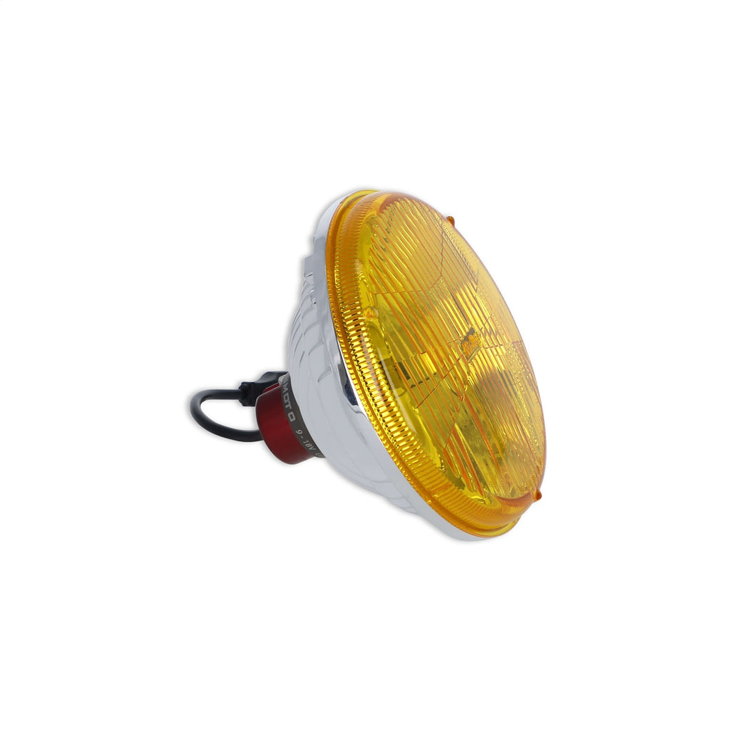 Holley Retrobright LFRB115 7 Inch Round LED Headlight - Yellow